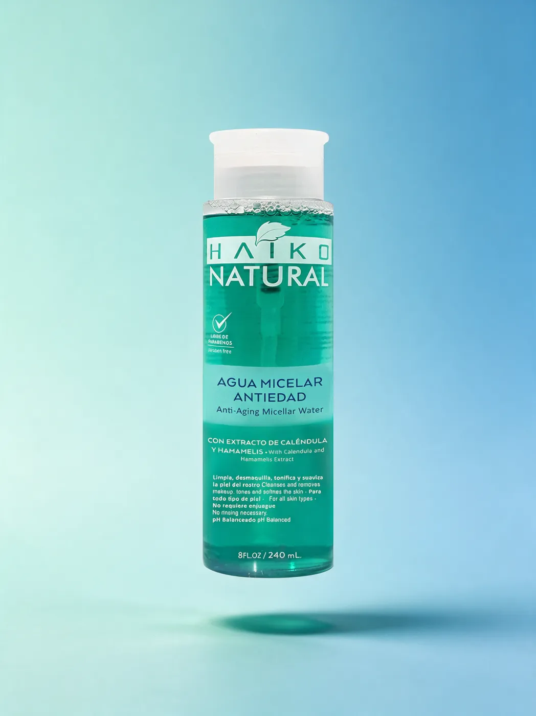 Agua Micelar Antiedad con Extractos de Caléndula y Hamamelis