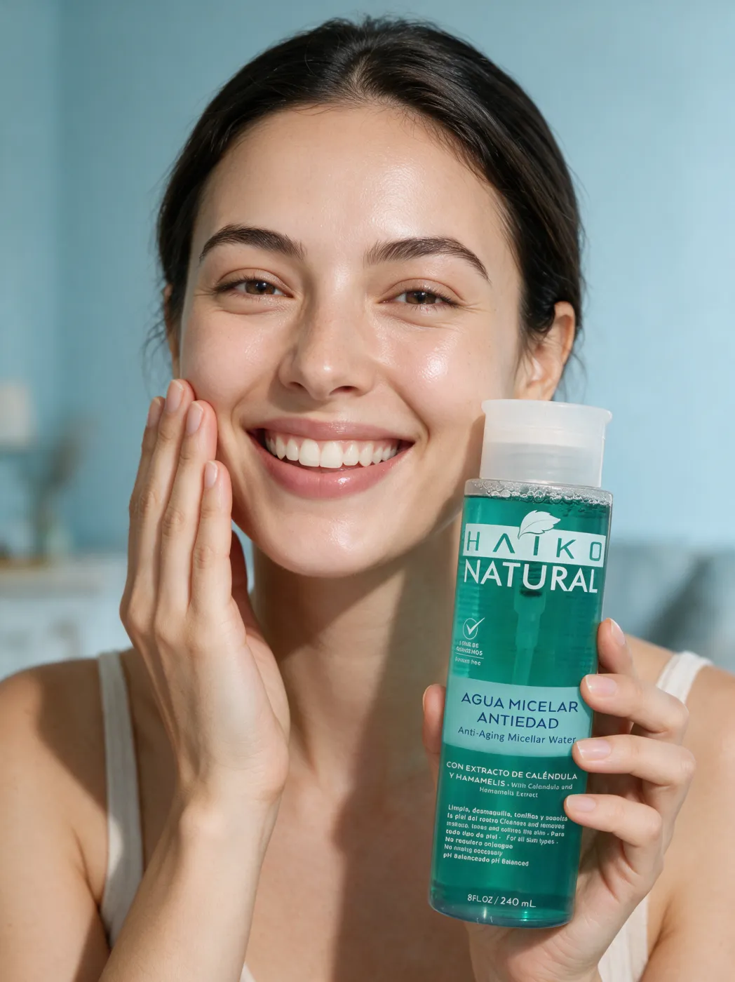 Agua Micelar Antiedad con Extractos de Caléndula y Hamamelis