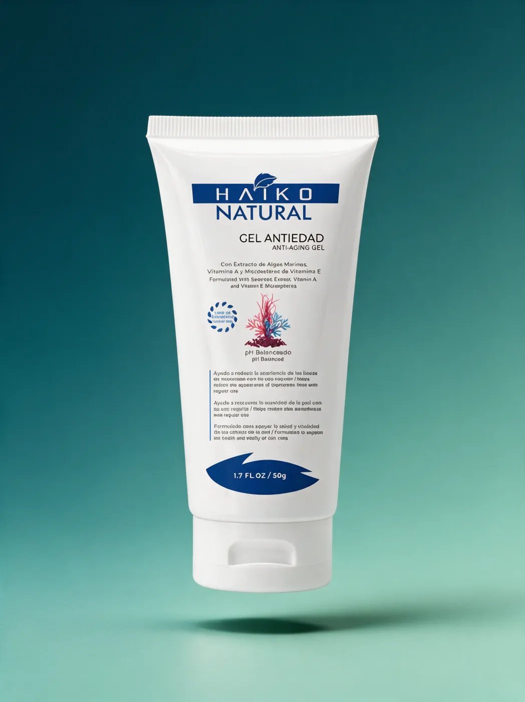 Gel Antiedad con Extracto de Algas Marinas y Microesferas de Vitaminas A y E