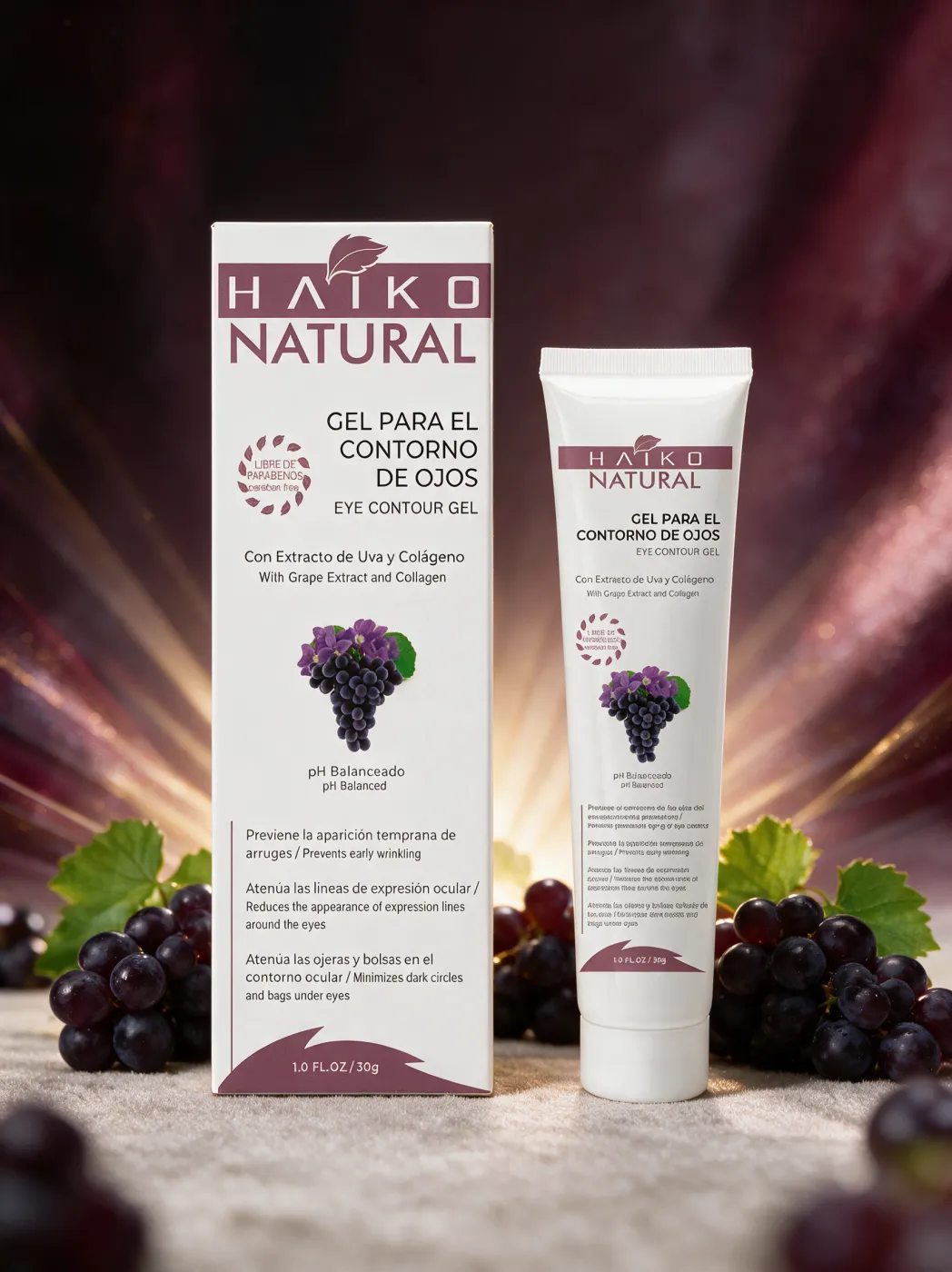 Gel Contorno de Ojos con Extracto de Uva y Colágeno