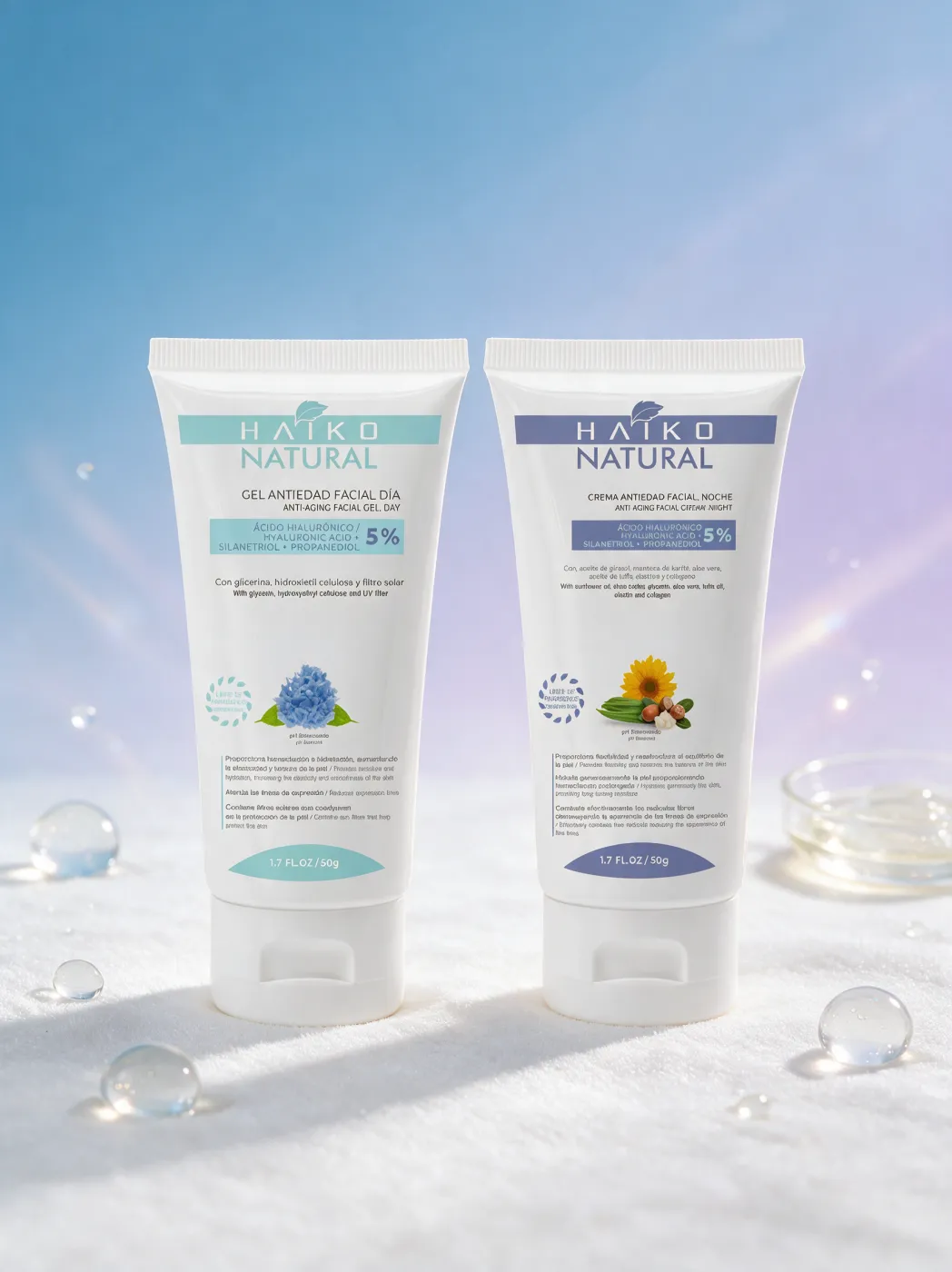 Tratamiento Facial Antiedad DUO con Ácido Hialurónico 5% y Colágeno