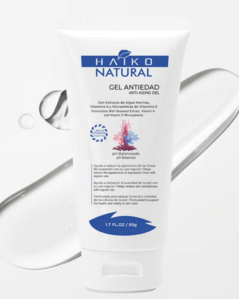 Gel Antiedad con Extracto de Algas Marinas y Microesferas de Vitaminas A y E